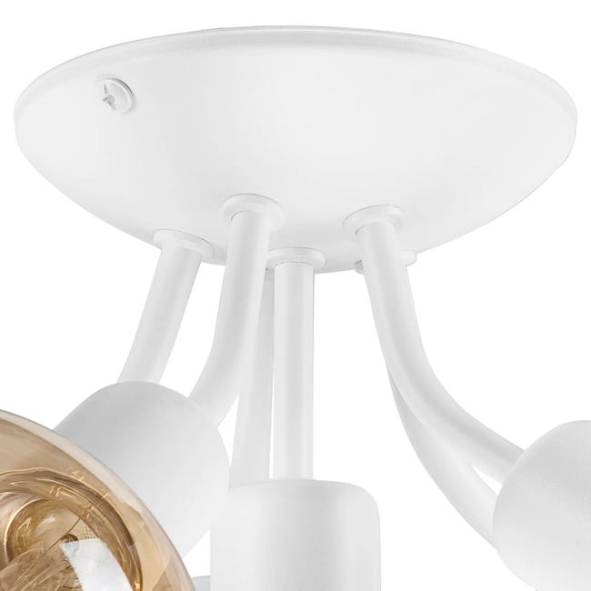 Lampa sufitowa Viggo biała 6 x E27 Lamkur