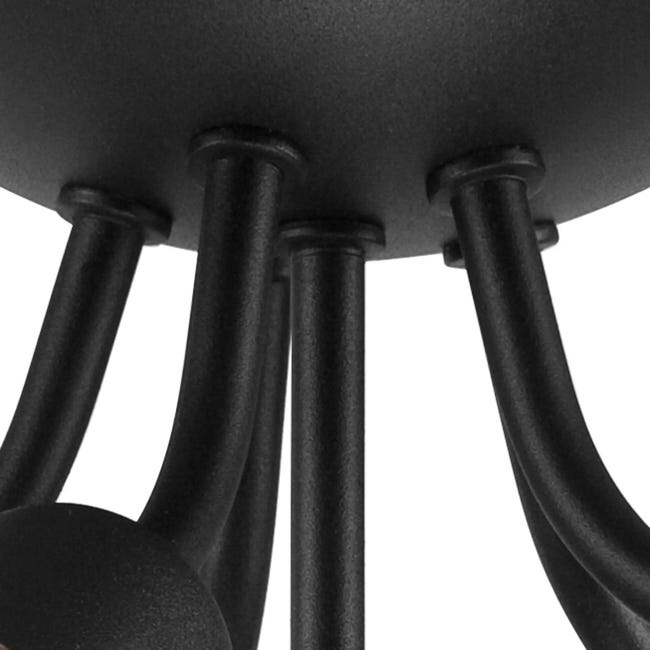 Lampa sufitowa Viggo czarna 6 x E27 Lamkur