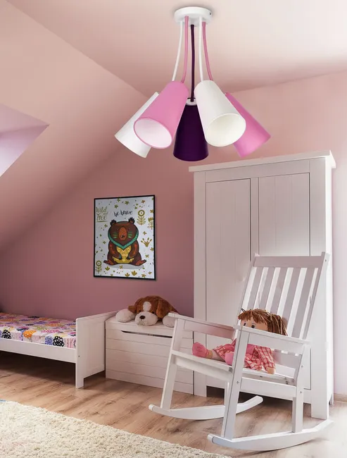 Lampa sufitowa Wire Kids 5 x E27 TK Lighting
