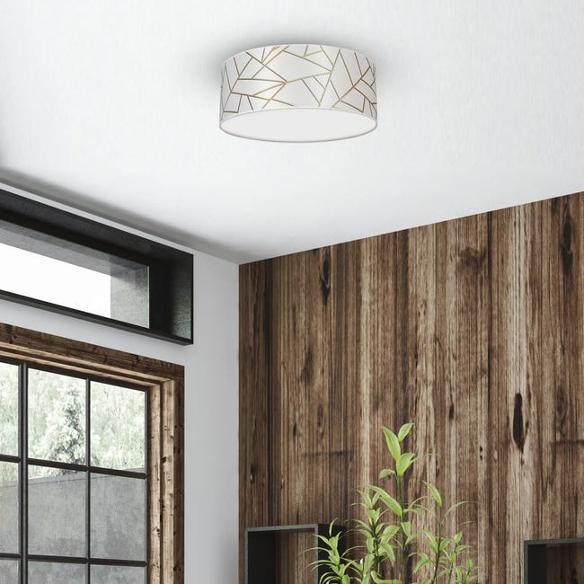 Lampa sufitowa Ziggy biały 2 x E27 Milagro