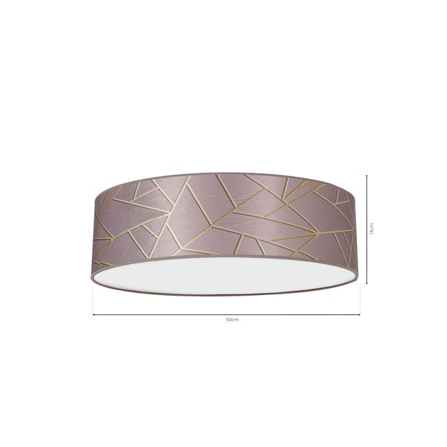 Lampa sufitowa Ziggy różowy 3 x E27 Milagro