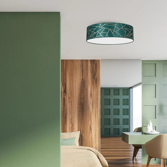 Lampa sufitowa Ziggy zielony 3 x E27 Milagro