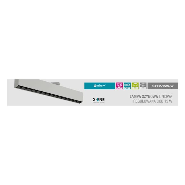 Lampa szynowa X-line biała 1350 lm LED DPM