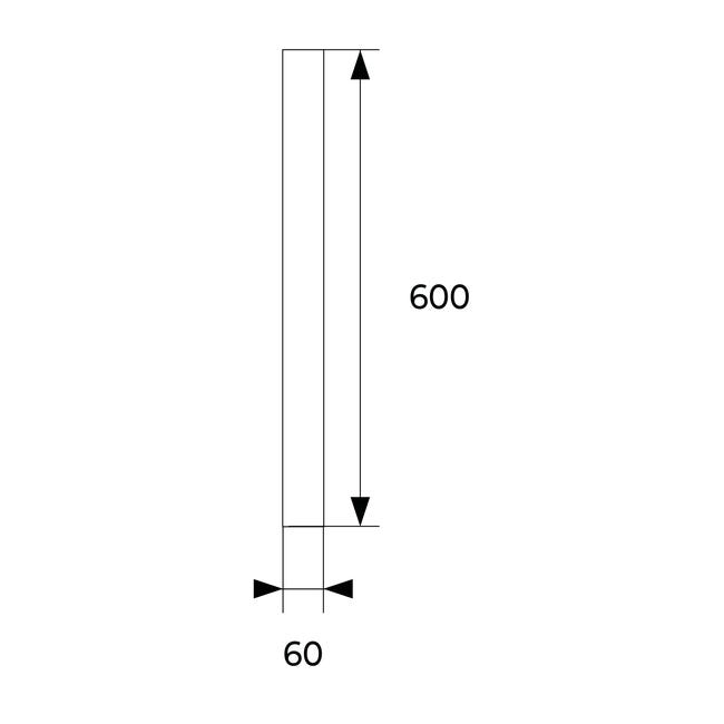Lampa szynowa X-line biała 60 cm 960 lm LED DPM
