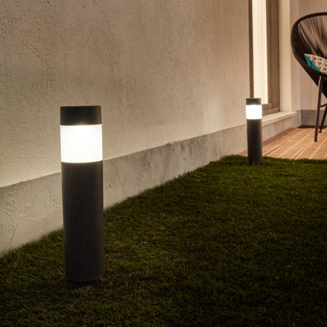 Lampa wbijana solarna 2 szt. NEW PRAIA IP44 40 cm szara INSPIRE