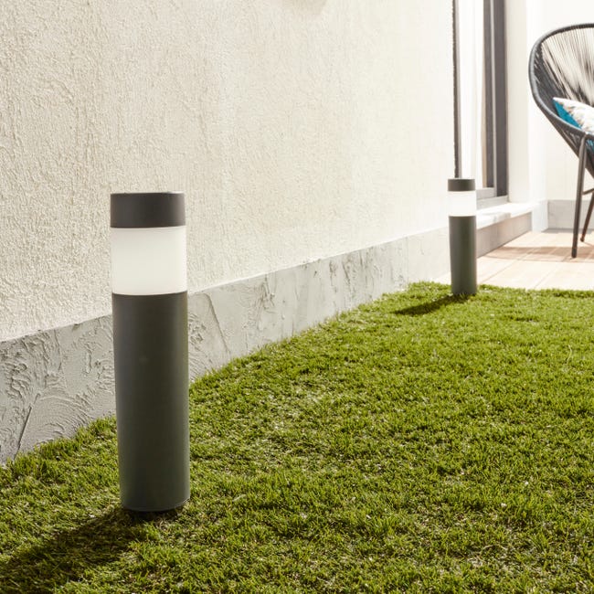 Lampa wbijana solarna 2 szt. NEW PRAIA IP44 40 cm szara INSPIRE
