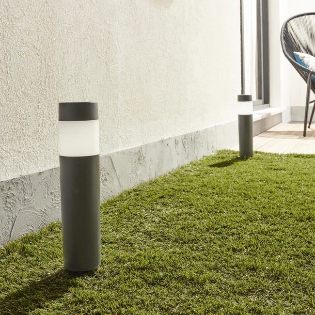 Lampa wbijana solarna 2 szt. NEW PRAIA IP44 40 cm szara INSPIRE