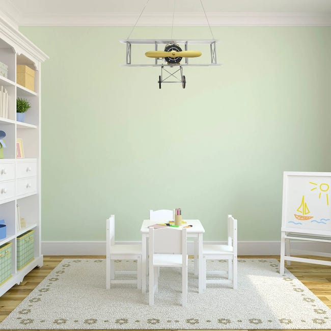 Lampa wisząca Abigali Duble-Wing srebrna LED Abigali