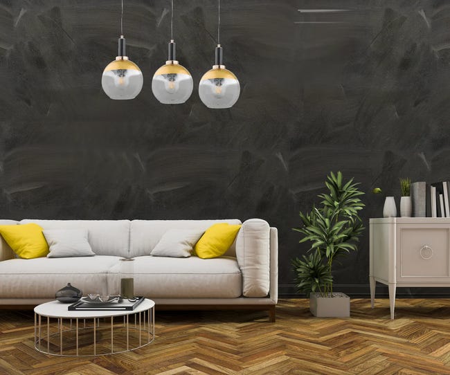 Lampa wisząca Adria złota 3 x E27 Alfa