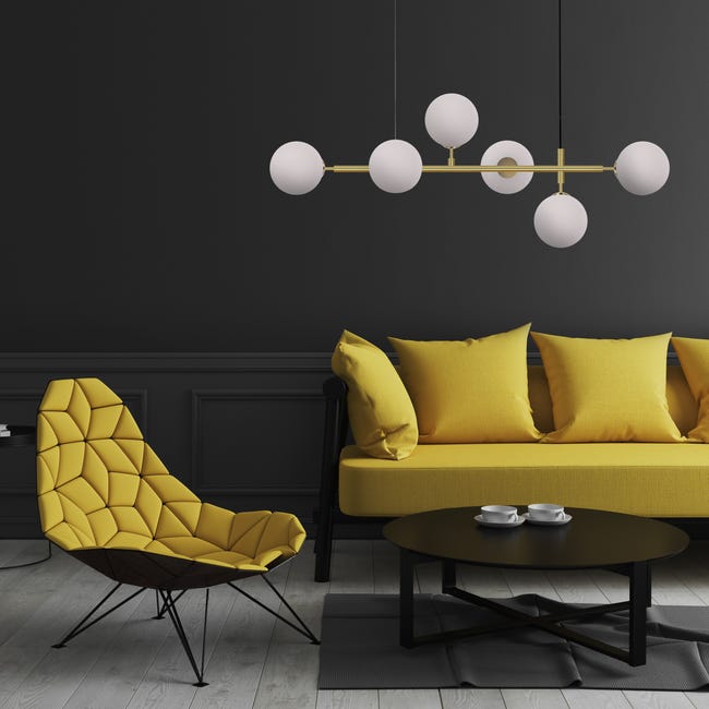 Lampa wisząca Alisa złoty 6 x E14