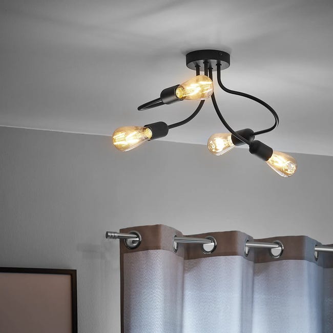Lampa wisząca Ania czarna E27 TK Lighting