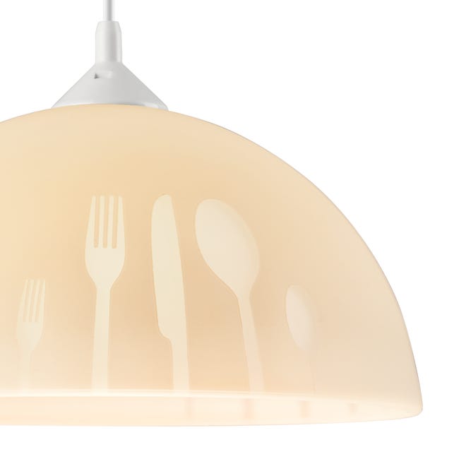 Lampa wisząca Apetite beżowa E27 Lamkur