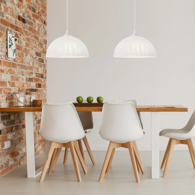 Lampa wisząca Apetite biała E27 Lamkur