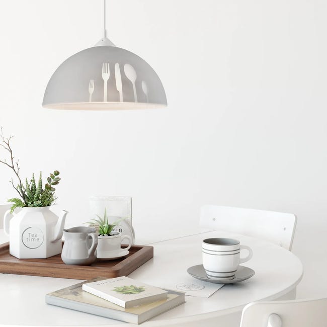 Lampa wisząca Apetite szara E27 Lamkur