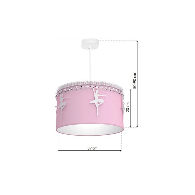 Lampa wisząca Baletnica różowa E27 Eko-Light