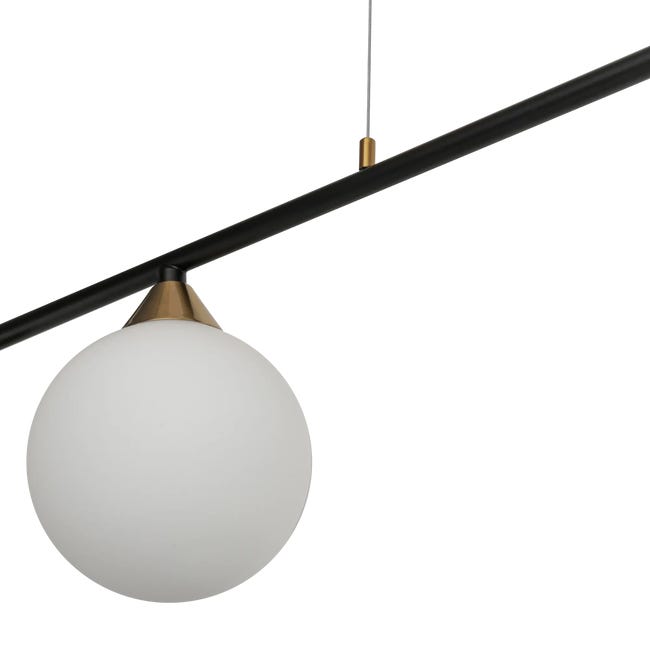 Lampa wisząca Belmonte czarna 4 x G9 Italux