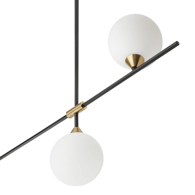 Lampa wisząca Belmonte czarna 4 x G9 Italux