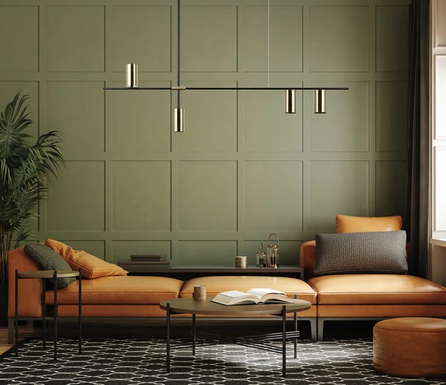 Lampa wisząca Belmonte złota 4 x GU10 Italux