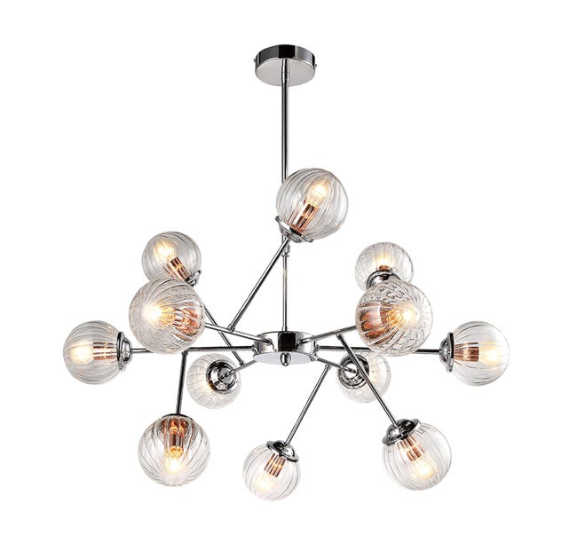 Lampa wisząca Best srebrna 8 x E14 Candellux