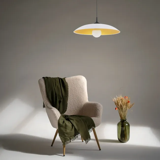 Lampa wisząca Betula biała E27 Alfa