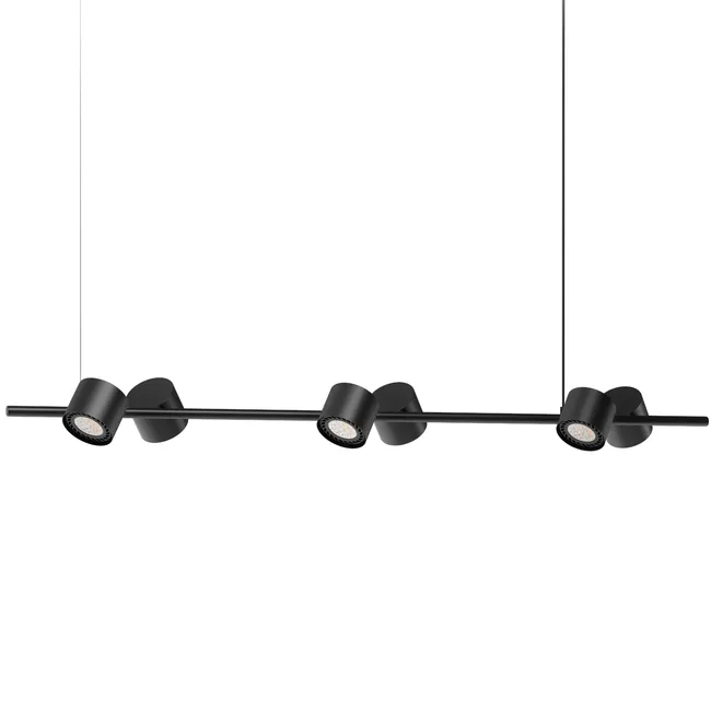 Lampa wisząca Bot czarna 6 x AR111 Aldex
