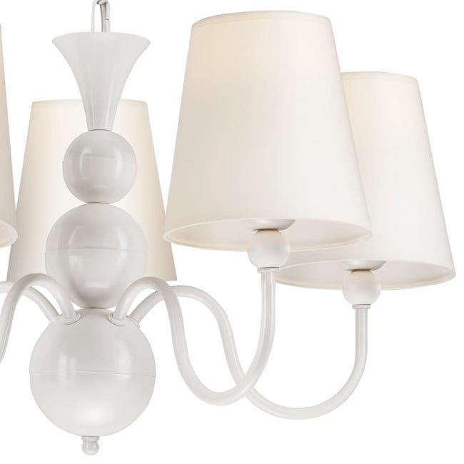 Lampa wisząca Bouli biała 5 x E27 Lamkur