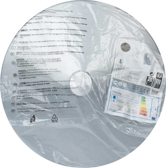 Lampa wisząca Braga srebrna E27