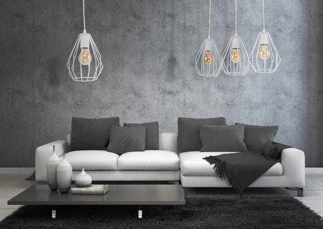 Lampa wisząca Brylant biała 3 x E27 TK Lighting