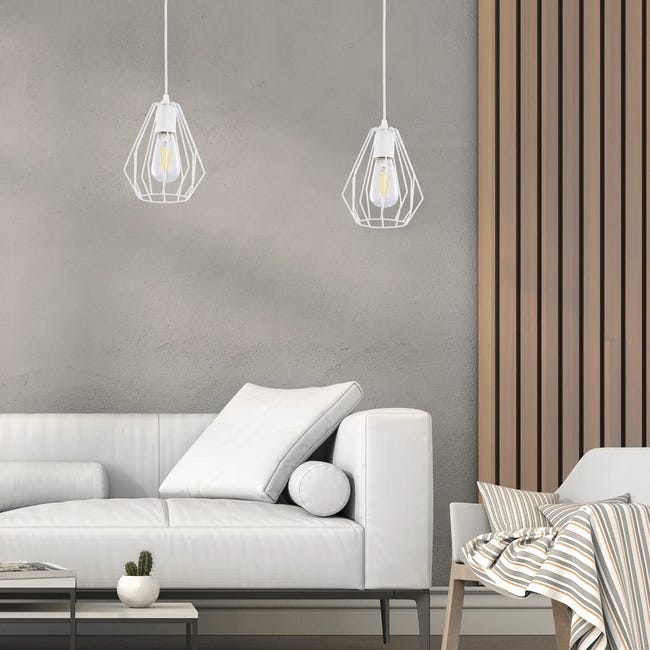 Lampa wisząca Brylant biała E27 TK Lighting