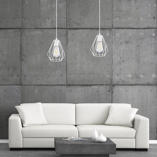 Lampa wisząca Brylant biała E27 TK Lighting