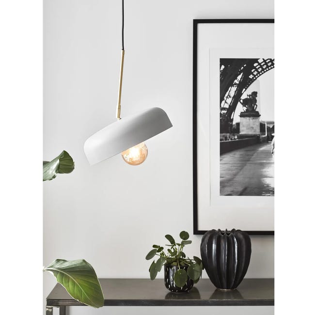 Lampa wisząca Caen szaro-złota E27 Markslojd
