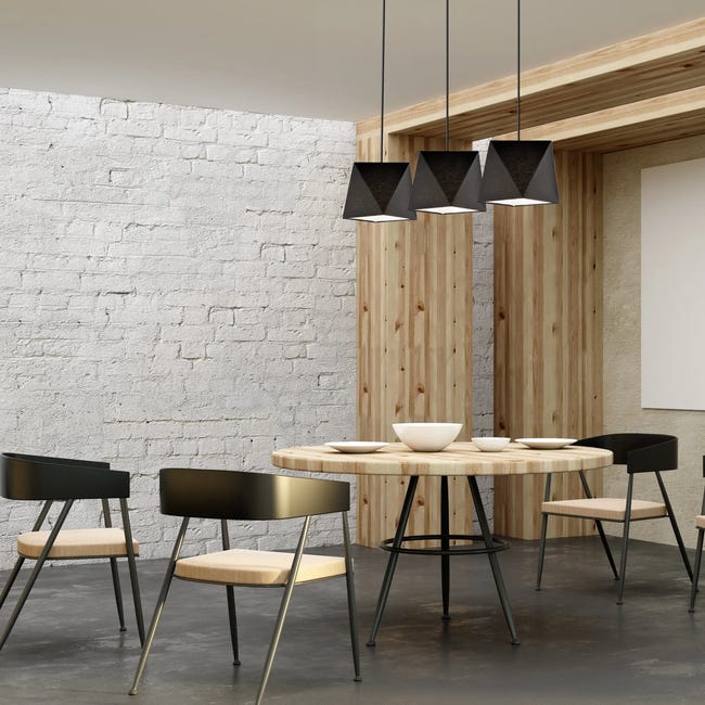 Lampa wisząca Carla czarna 3 x E27 Lamkur