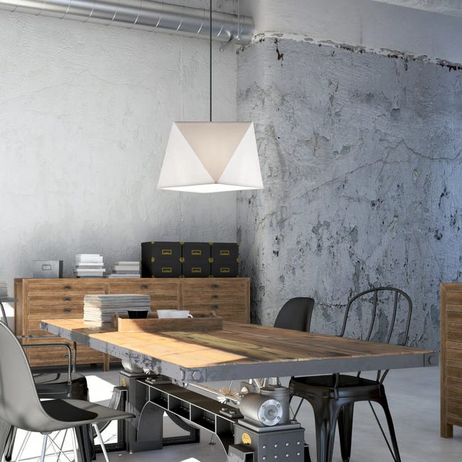 Lampa wisząca Carla czarno-biała E27 Lamkur