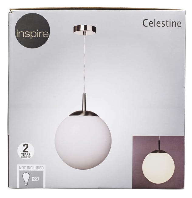 Lampa wisząca Celeste biała E27 Inspire