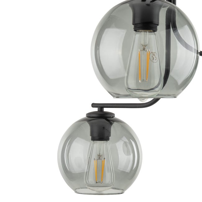 Lampa wisząca Cesar czarna 3 x E27 Tk Lighting