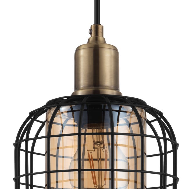 Lampa wisząca Chisle czarna 3 x E27 Eglo