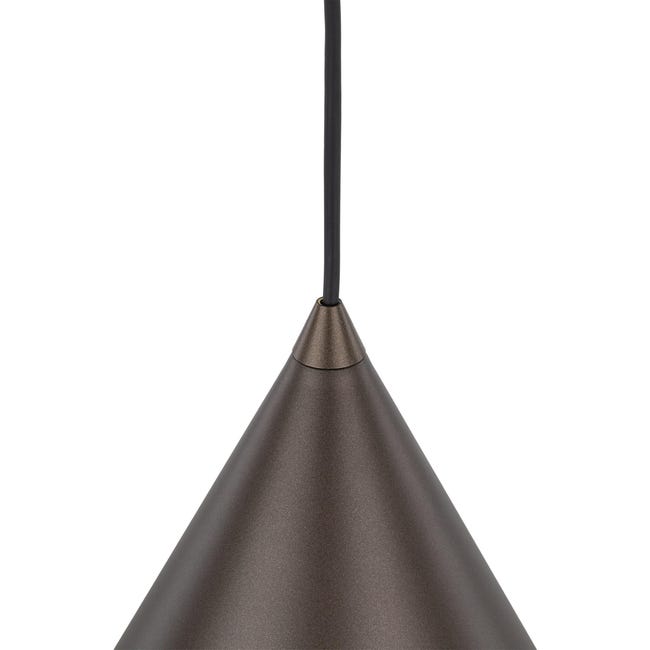 Lampa wisząca Cono brązowa E27 wys. 19 cm Tk Lighting