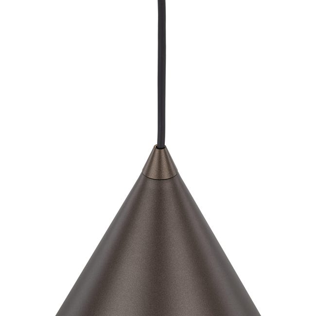 Lampa wisząca Cono brązowa E27 wys. 25 cm Tk Lighting