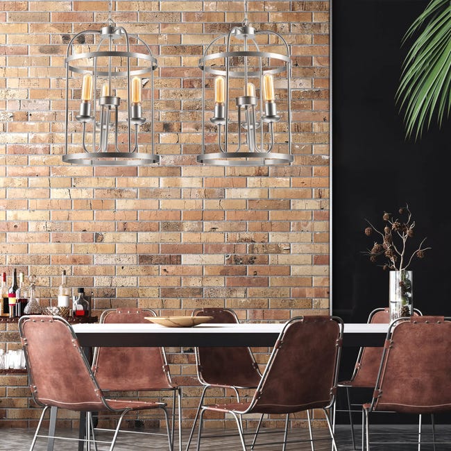 Lampa wisząca Constantine satyna 3 x E27 Lamkur