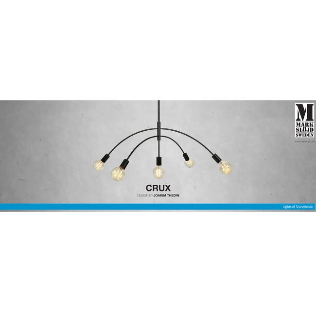 Lampa wisząca Crux czarna E27 Markslojd