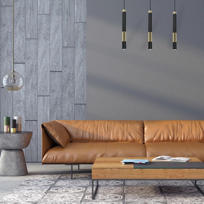 Lampa wisząca Dallas czarno-złota 3 x GU10 Milagro