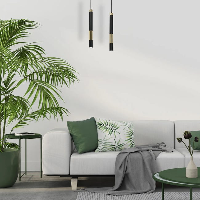 Lampa wisząca Dallas czarno-złota GU10 Milagro