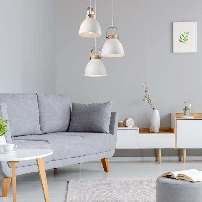 Lampa wisząca Danielle biała 3 x E27 Lamkur
