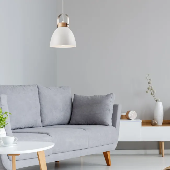 Lampa wisząca Danielle biała E27 Lamkur