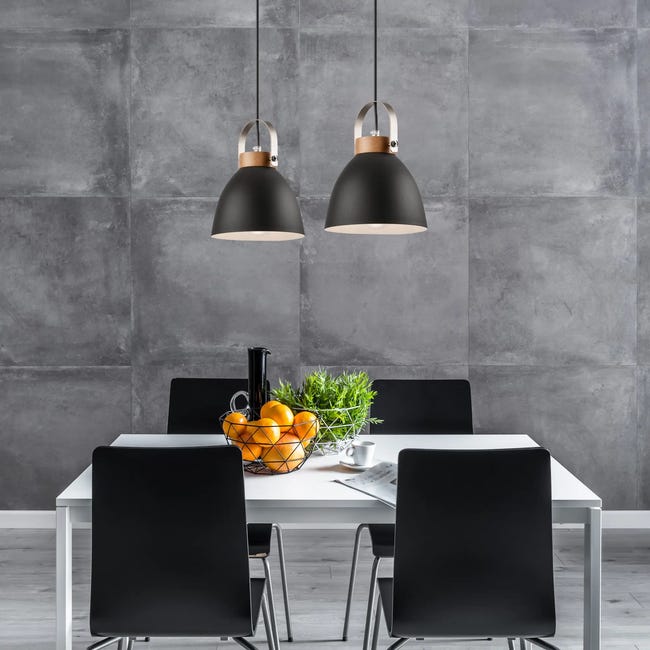 Lampa wisząca Danielle czarna 2 x E27 Lamkur