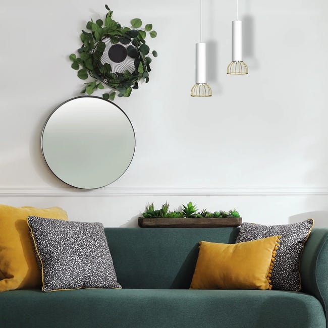 Lampa wisząca Dante srebrna GU10 Milagro