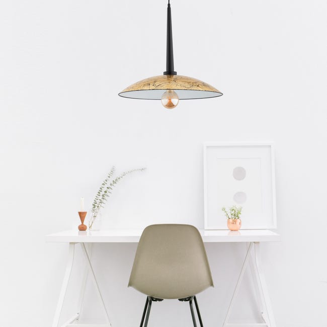Lampa wisząca Demi czarno-złota E27 Alfa
