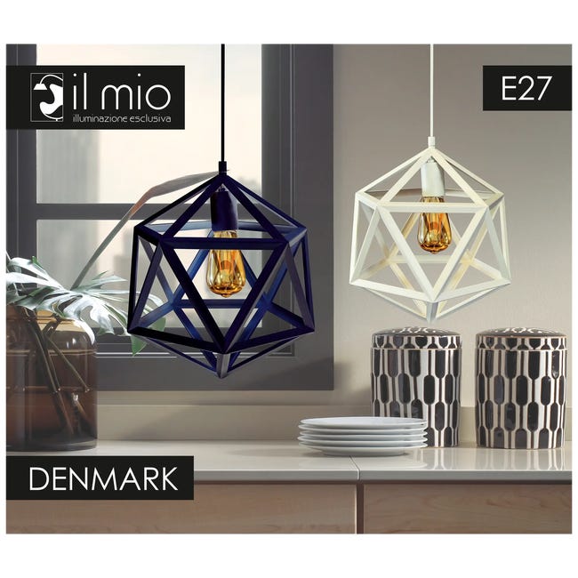 Lampa wisząca Denmark biała E27 Il Mio