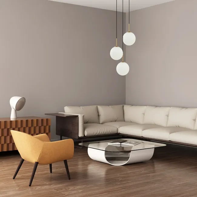Lampa wisząca Deore złota 3 x E27 Italux