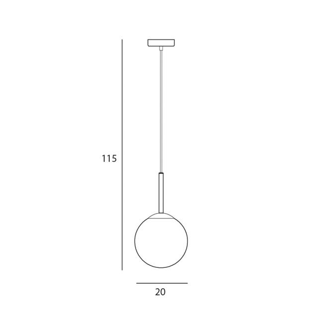 Lampa wisząca Deore złota E27 Italux